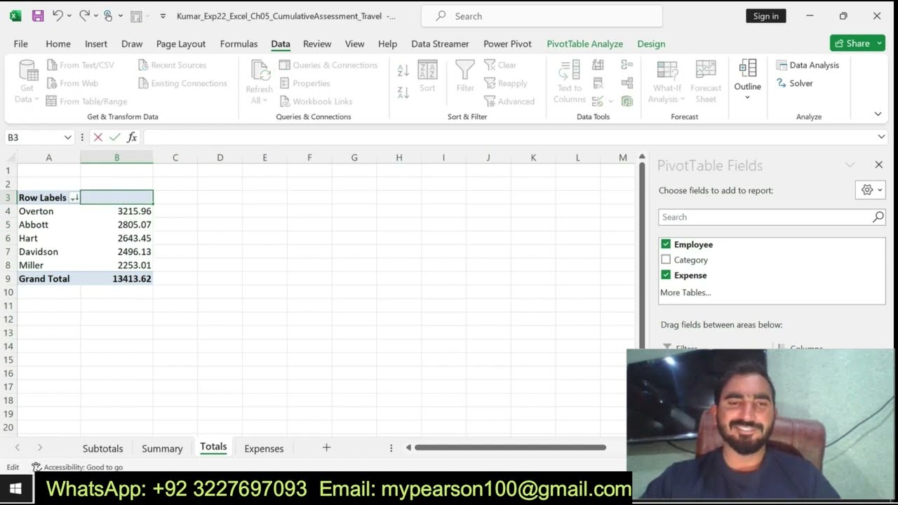 Exp22_Excel_Ch05_CumulativeAssessment_Travel.xlsx | Exp22 Excel Ch05 Travel | @MyitlabTutor512