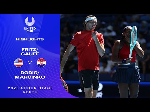 Fritz/Gauff v Dodig/Marcinko Highlights | United Cup 2025 Group A