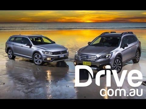 Subaru Outback vs Volkswagen Passat Alltrack | Drive.com.au