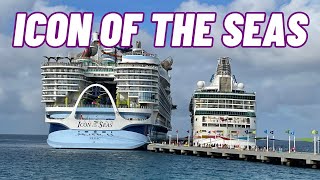 The World’s LARGEST cruise ship next to one of the world’s smallest cruise ship!