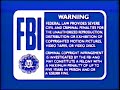 Blue FBI Warning 1991 1997 Logo