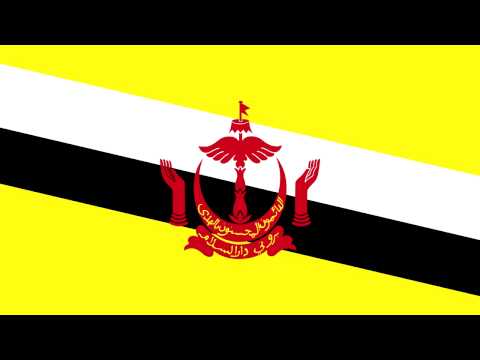 Bandera e Himno Nacional de Brunéi - Flag and National Anthem of Brunei