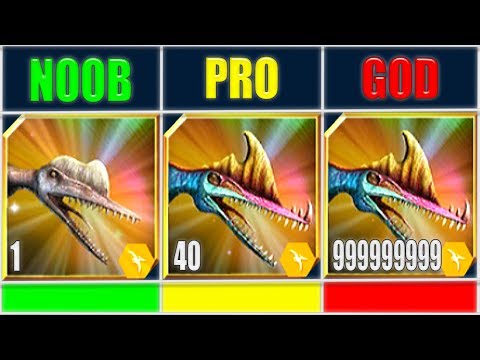 NOOB vs PRO vs GOD DARWINOPTERUS 999 | JURASSIC WORLD THE GAME