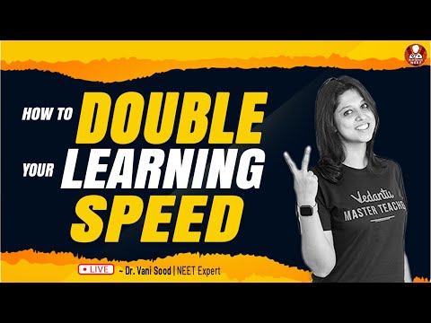 How to Double Your Learning Speed By Vani Ma'am | Study Tips For Students | NEET 2021 | V Biotonic