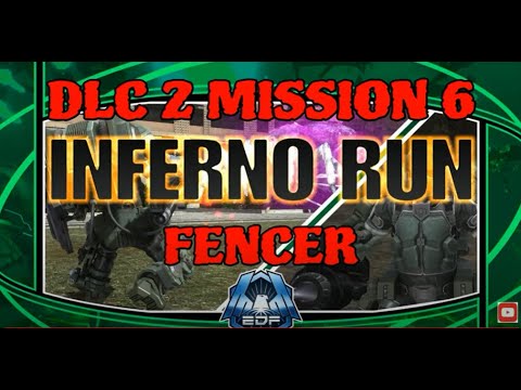 Earth Defense Force 5 "DLC 2 Mission 6" INFERNO RUN with FENCER