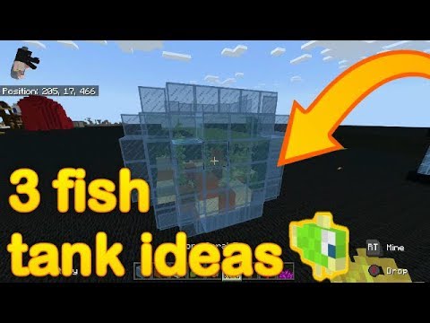 Minecraft - 3 Fish Tank/Aquaruim Idea/Designs