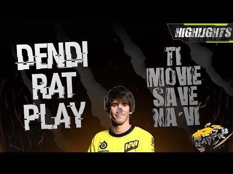Dendi Megacreeps Rat Play "TI Winning Move" Денди спас NA'VI