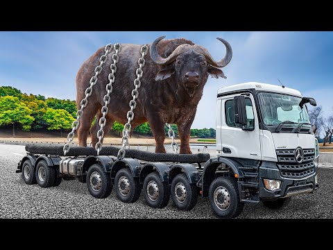 Sehen Sie, was der größte Büffel der Welt alles kann