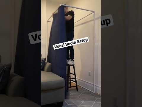 Setting Up Vocal Booth #music #recordingstudio #studio #artist #producer #shorts #vocals #fyp