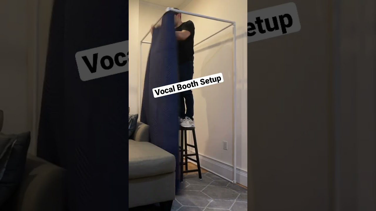 Setting Up Vocal Booth #music #recordingstudio #studio #artist #producer #shorts #vocals #fyp