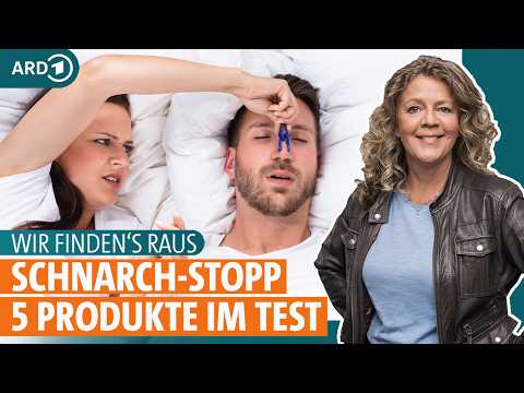 Schnarchen verhindern: Helfen freiverkäufliche Produkte wie Pflaster oder Schiene? | ARD GESUND