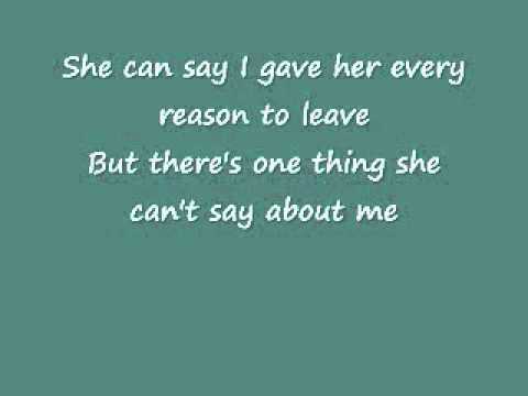 She Can't Say I Didn't Cry- Rick Trevino (Lyrics)