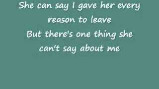 She Can&#39;t Say I Didn&#39;t Cry- Rick Trevino (Lyrics)
