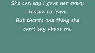 She Can&#39;t Say I Didn&#39;t Cry- Rick Trevino (Lyrics)