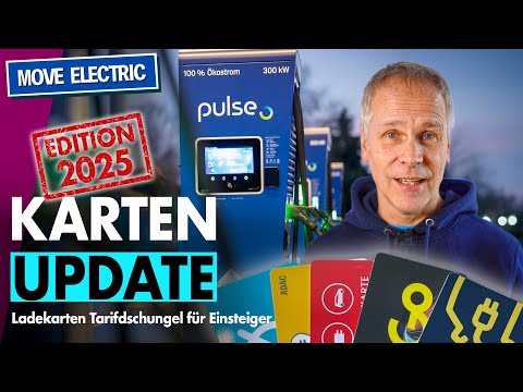 Ladekarten 1/2025 -  Was ist empfehlenswert? Ladetarife für E Autos 2025 unübersichtlich und teuer
