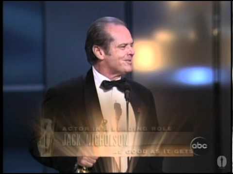 Jack Nicholson winning an Oscar® for "As Good as it Gets"