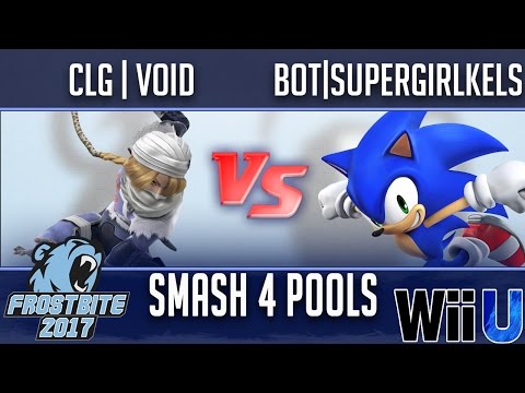 Frostbite 2017 SMASH 4 POOLS - CLG | VoiD (Sheik) vs BOT | SuperGirlKels (Sonic)