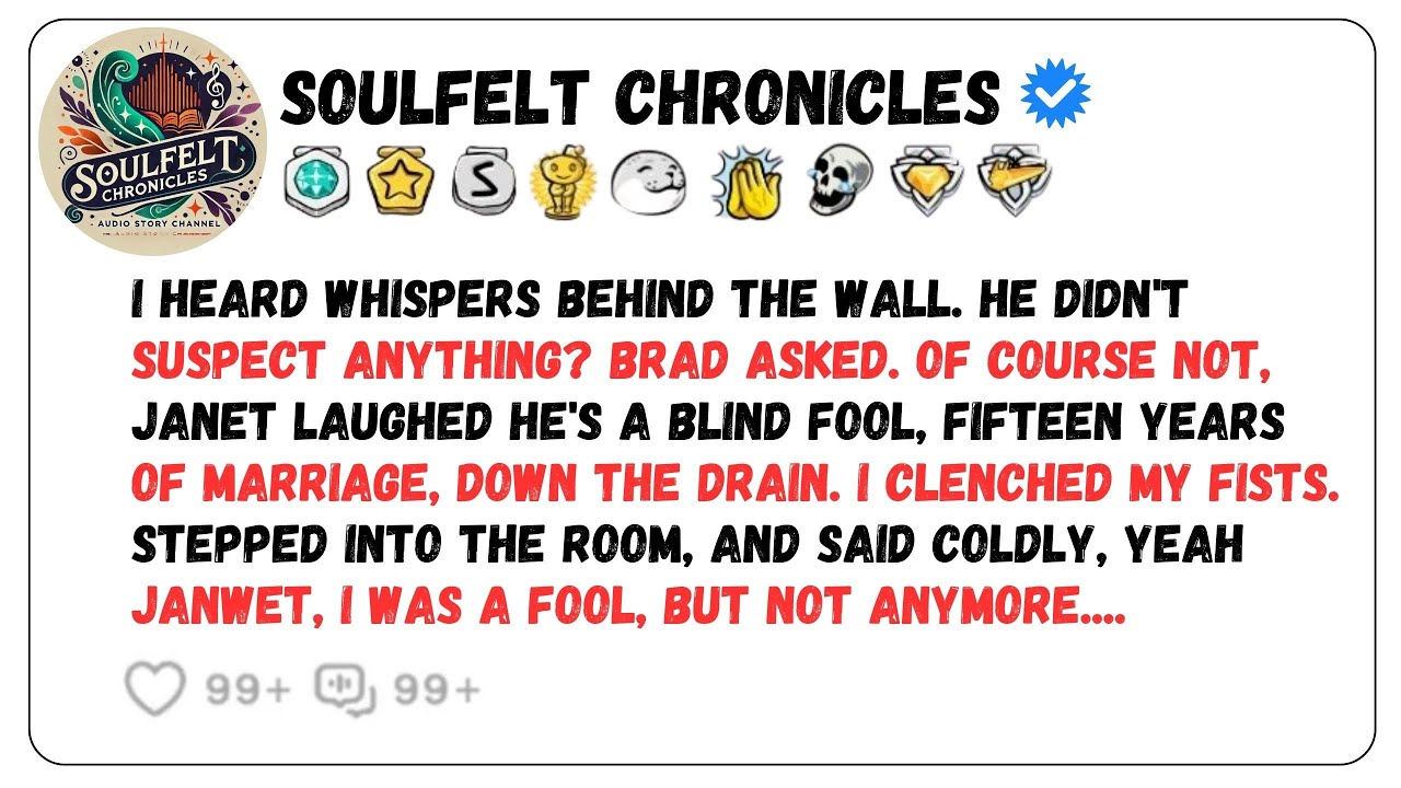 I overheard Janet laugh. "He's a blind fool—fifteen years, down the drain. Cheating Wife Story