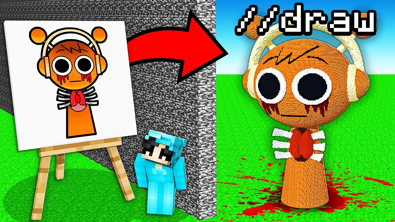 I Cheated With //DRAW In a SPRUNKI OREN Build Challenge!