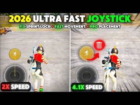 PUBG Mobile Fast Joystick Setup + Sprint Lock Fix 2026 (Best Control Layout)”