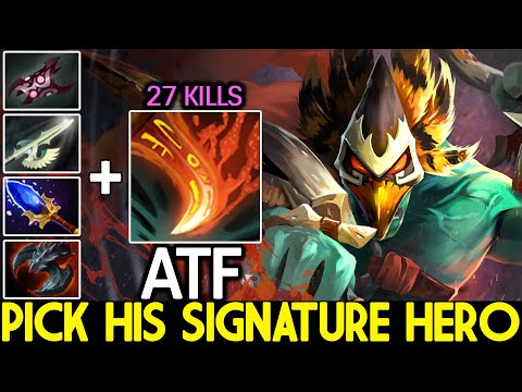 ATF [Huskar] Pick His Signature Hero Raid Boss 27 Kills Dota 2