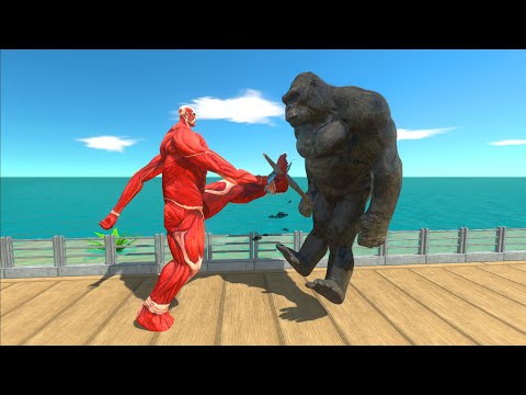 Colossal Titan Oasis Death Run vs King Kong - ARBS