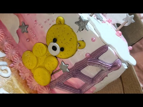 6 months baby girl birthday cake design ll 1/2 birthday cake design ll 1/2 kg half birthday cake ll