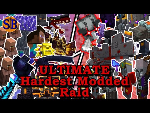 Ultimate champions and More VS ULTIMATE Modded Raid | Minecraft Mob Battle (5000 subs Special)