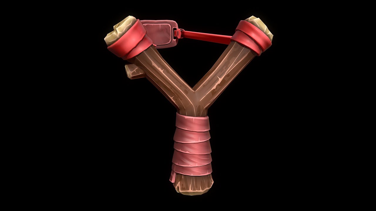Stylized Slingshot 3D Model