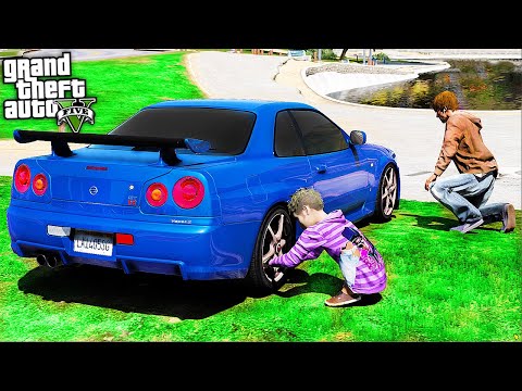 РЕАЛЬНАЯ ЖИЗНЬ ШКОЛЬНИКА GTA 5 - ЧИНИМ Nissan Skyline ЧТОБЫ ВЕРНУТЬ ДОЛГ ЗА САМОЛЁТ!  ⚡ ГАРВИН