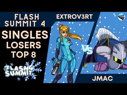 AFM/UL Extrov3rt (Zero Suit Samus) vs SC Jmac (Meta Knight) - SSF2 Losers Top 8 - Flash Summit 4