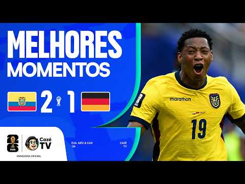 MELHORES MOMENTOS: EQUADOR 2 X 1 ALEMANHA | COPA DO MUNDO FIFA™ 2026 | 3ª RODADA | FASE DE GRUPOS