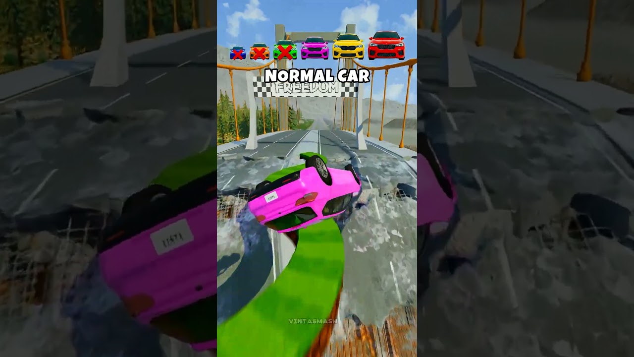 Big Cars vs Small Cars on the EXTREME Saw Wheel – Who Survives?! 😱