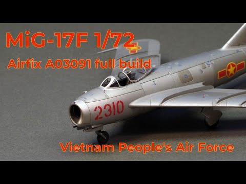 MiG-17F 1/72 scale model build, Airfix A03091.