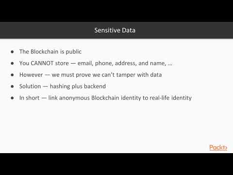 Ethereum Projects User Identity and Sensitive Data on the Blockchain|packtpub com
