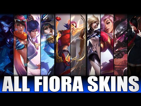 All Fiora Skins Spotlight 2021 - Including Lunar Beast Fiora Prestige Edition