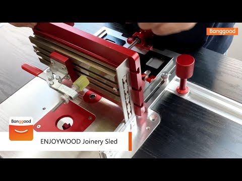 ENJOYWOOD Adjustable Table Saw Router Table Joinery Sled - Shop on Banggood