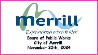 11-20-2024 Board of Public Works