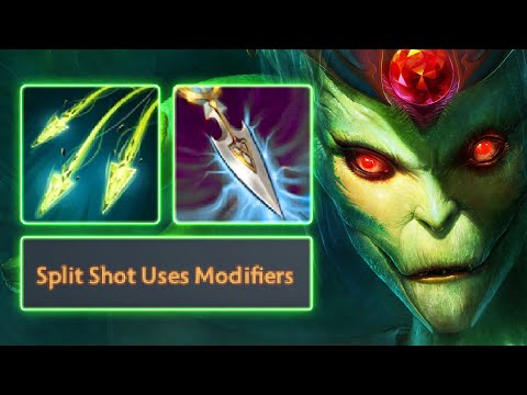 Crazy Combo Split Shot Use Glaives of Wisdom | Dota 2 Ability Draft