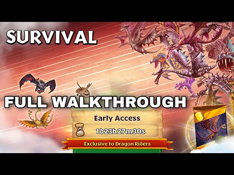 NEW SURVIVAL GAUNTLET FULL WALKTHROUGH - Dragons:Rise of Berk