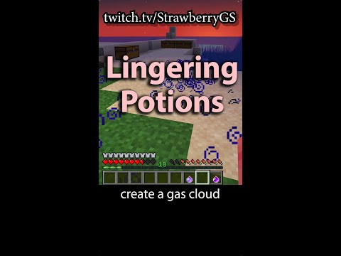 Lingering Potions leave a gas cloud in Minecraft
