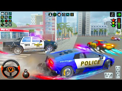 US Police Officer Chasing Gangster Sports Car Army Helicopter and Airplane Pilot - Android Gameplay.