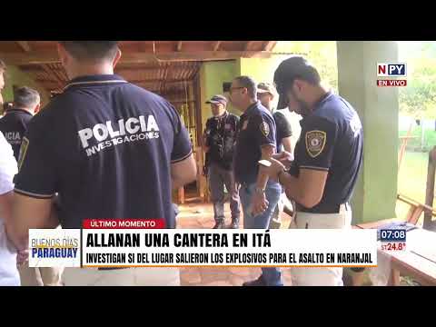 Allanan cantera en Itá sospechada de proveer explosivos para asalto en Naranjal