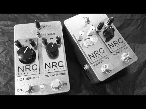 Introduction to the new NRG Effects MONOCHROME DOUBLE pedals