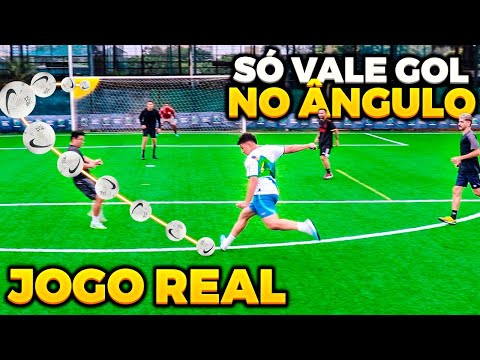 SÓ VALE O GOL SE FOR NO ÂNGULO!! (DRIBLINHA NO GOL PROFISSIONAL)