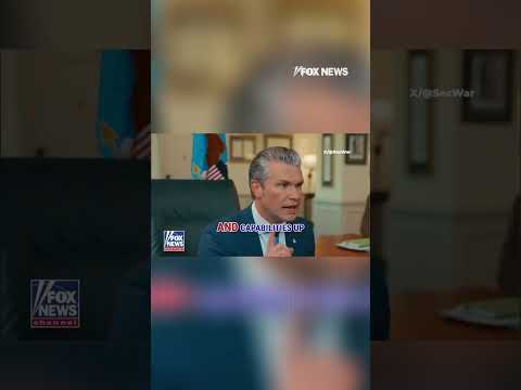 ‘FIGHT TONIGHT PHILOSOPHY’: Secretary of War Pete Hegseth #military #shorts #drone