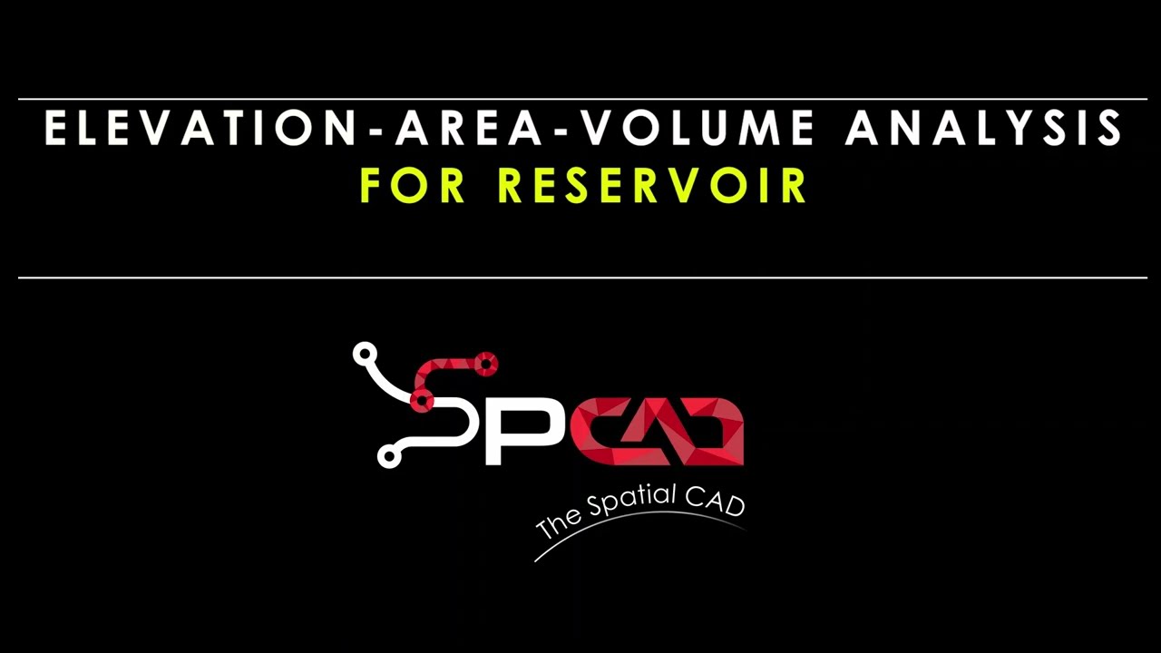Elevation-Area-Capacity (EAC) analysis of a storage reservoir in CAD.