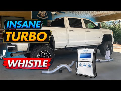 Installing 5" Exhaust and Tune on GMC Duramax 2500 | Insane Turbo Whistle