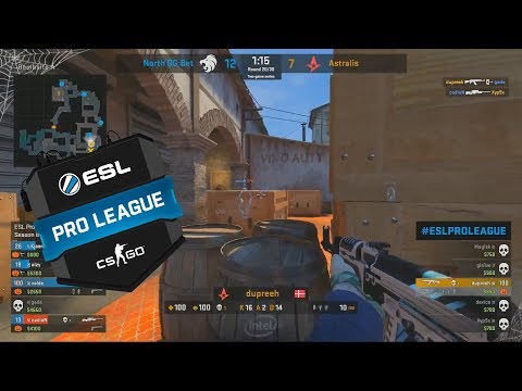 ESL Pro League S8 - Astralis vs North - DUPREEH 400IQ 1v4!! - Highlights - CS:GO