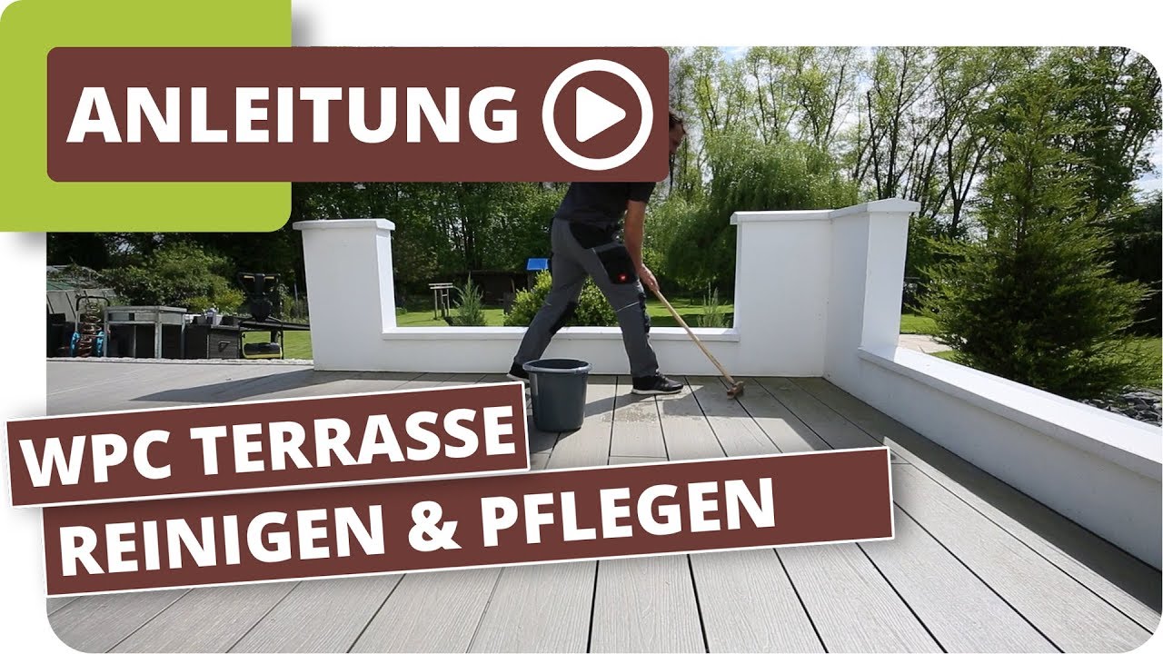 WPC Terrassendielen reinigen und pflegen